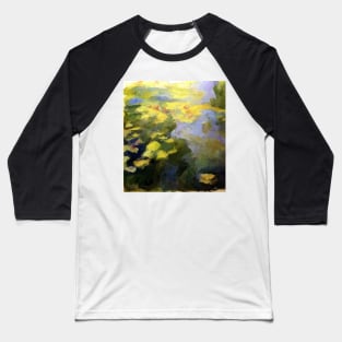 water lilies abstract impressionist Baseball T-Shirt